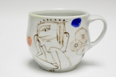 Porcelain Cup "Lizard Lady"