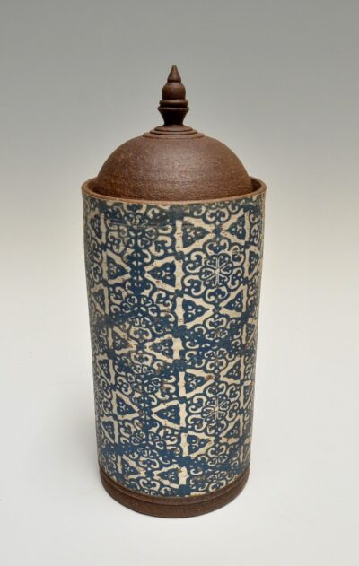 Silo Jar with Asal Pattern in Blue