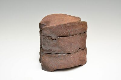 Ochre Triangle Stacked Jar