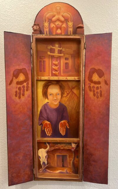 Catal Huyuk: Girl Revealing Henna Hands