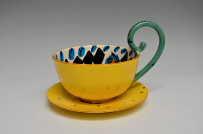 Anna Silver Large Cup and Saucer