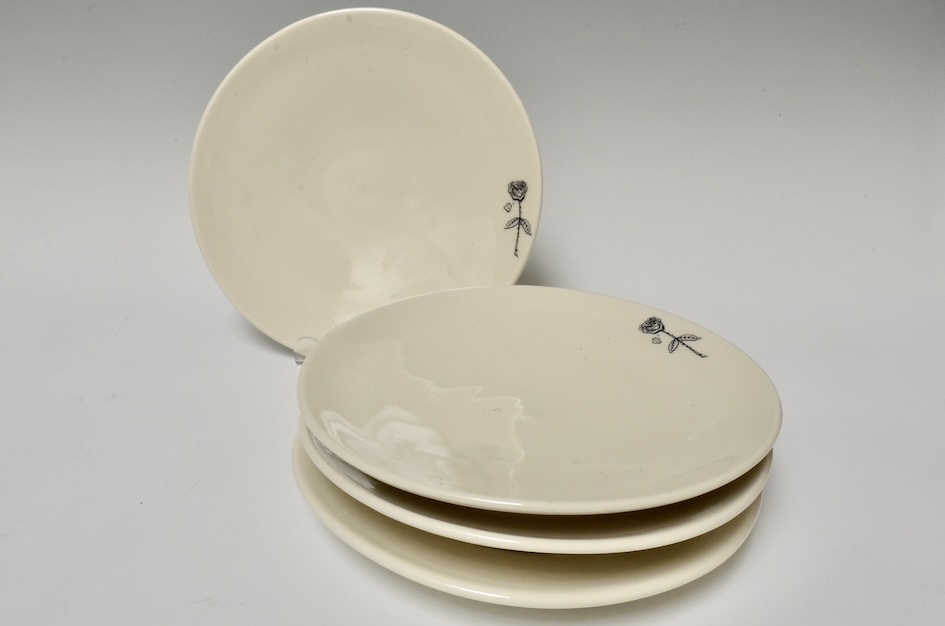 Set of 4 lunch plates